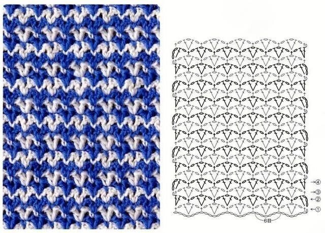 Как сделать схему вязания крючком