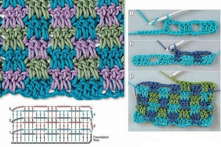 Как сделать схему вязания крючком