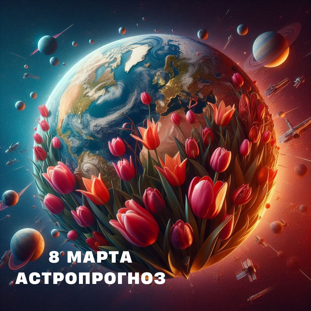 8 Марта 2024 года. Астропрогноз: Меркурий - Нептун, Марс - Уран. Чего ждать  и что делать. | Твой Астролог. Екатерина Юдина | Дзен