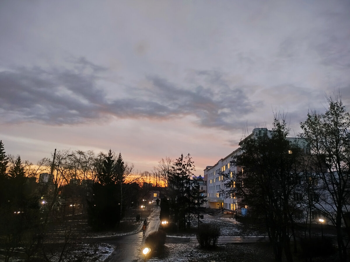 Вид из окна детской больницы