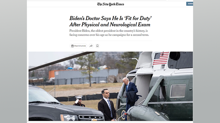 THE NEW YORK TIMES И ВСЯ ЛИБЕРАЛЬНАЯ РАТЬ: "К СЛУЖБЕ ГОТОВ". СКРИНШОТ СТРАНИЦЫ САЙТА NYT