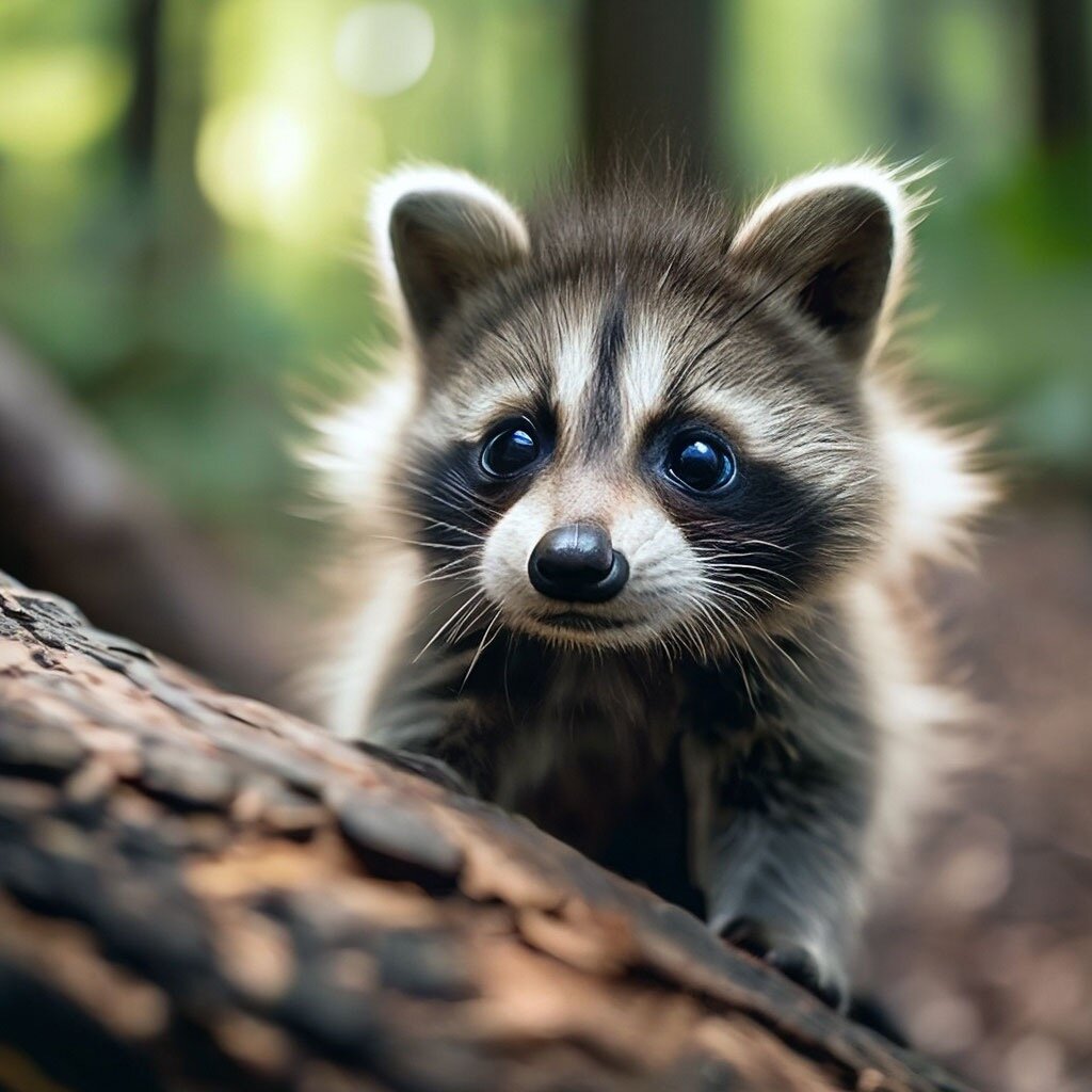 Маленький енот