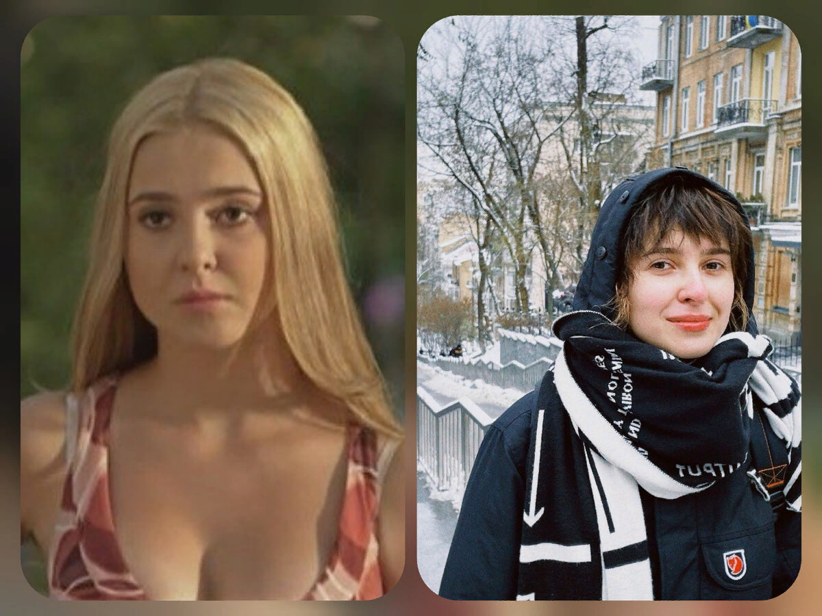 Фотоколлаж с Мариной Сердешнюк Тогда и Сейчас, фото: @mary.desh