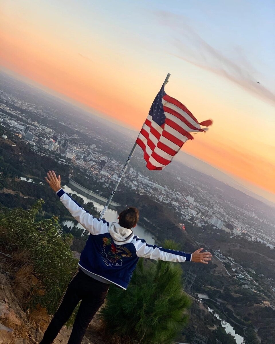 Сергей в Америке, которой он восхищался с самого детства.