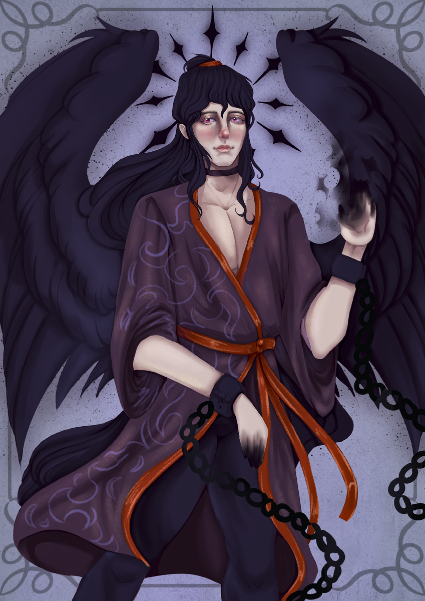 Самаэль — оригинальный персонаж моей подруги (мой арт)