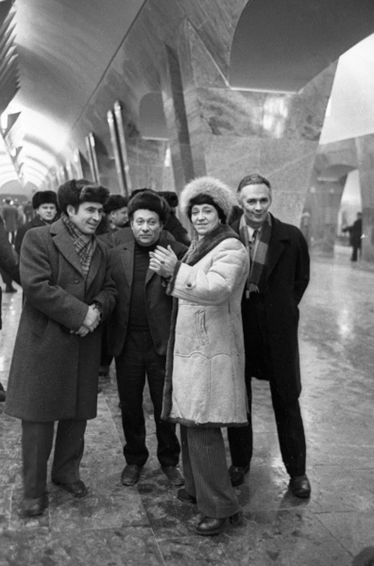 Нина Алешина на открытии станции "Марксистская". Источник: РИА Новости