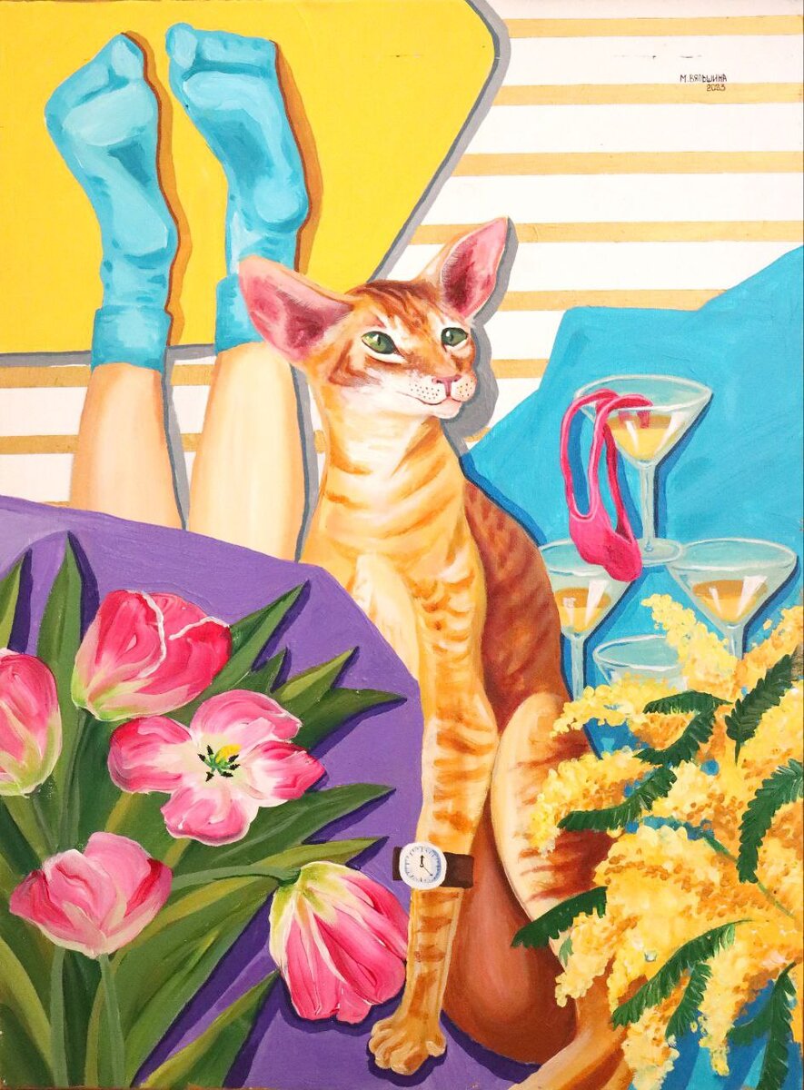 «Восьмое Марта», 2023 📐 50х70, холст / акрил