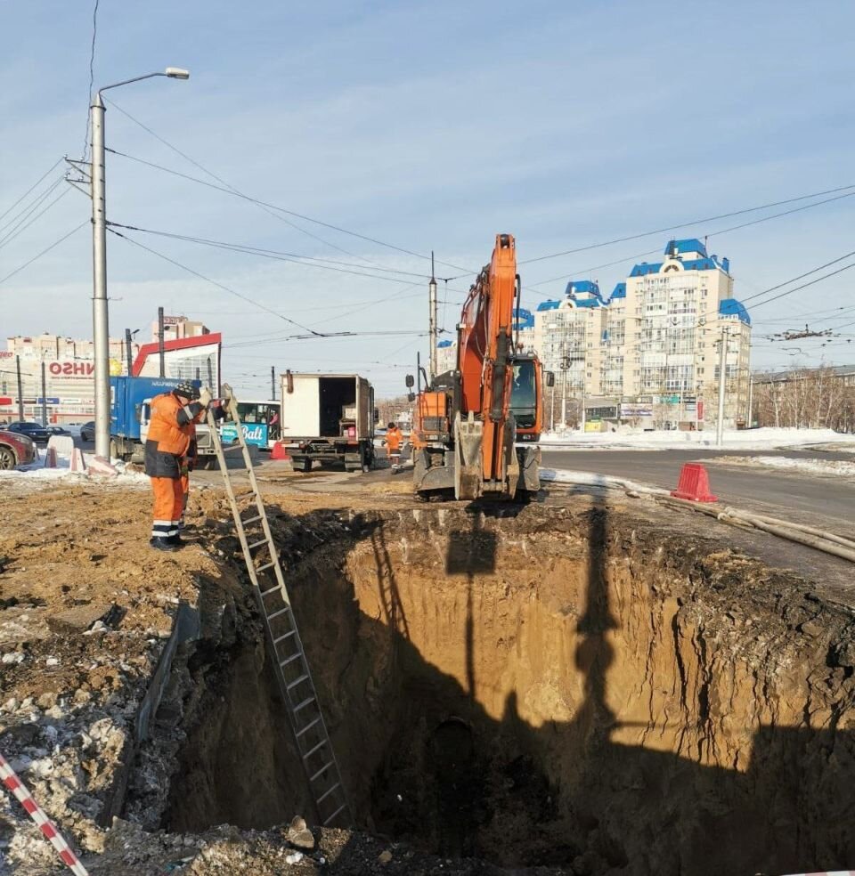    Ремонт канализации. Источник: Росводоканал Барнаул