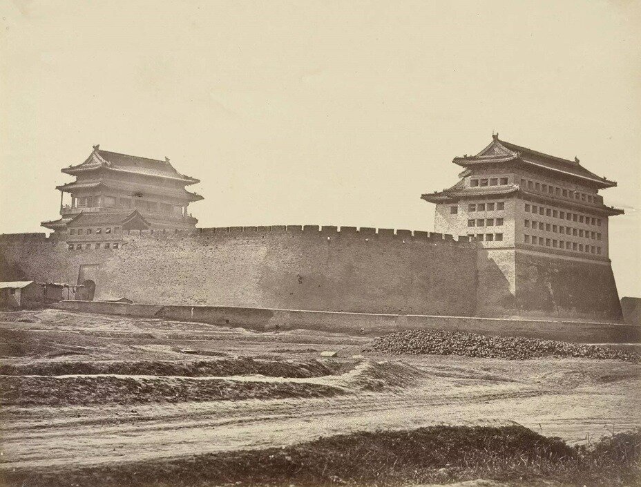 Крепостные стены Пекина, фото XIX века