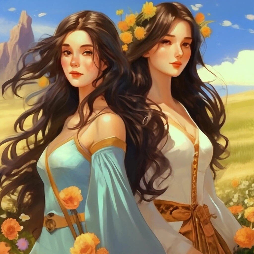 Служанка и кукла-принцесса Герда ( нейросеть) 