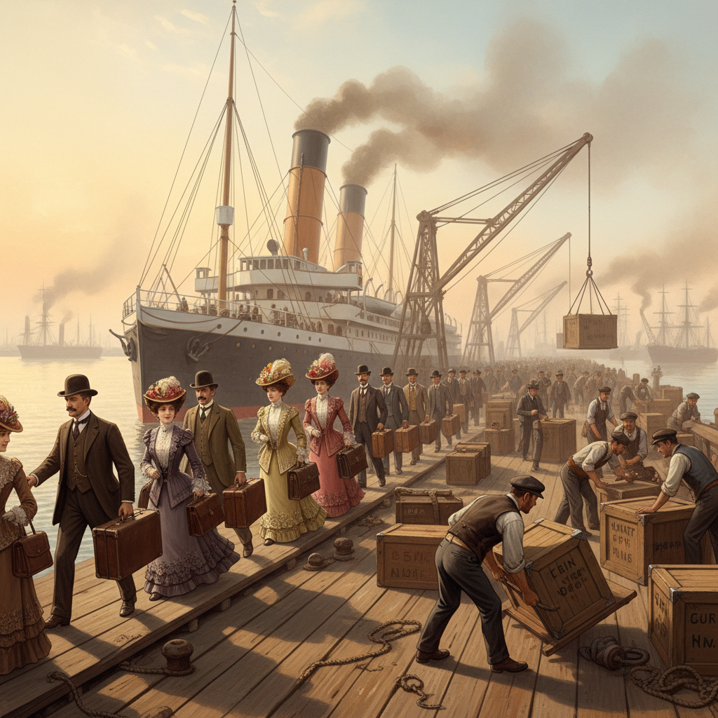 Благородные люди отправляются в морской круиз с заходом в Констанинополь и Баден-Баден.