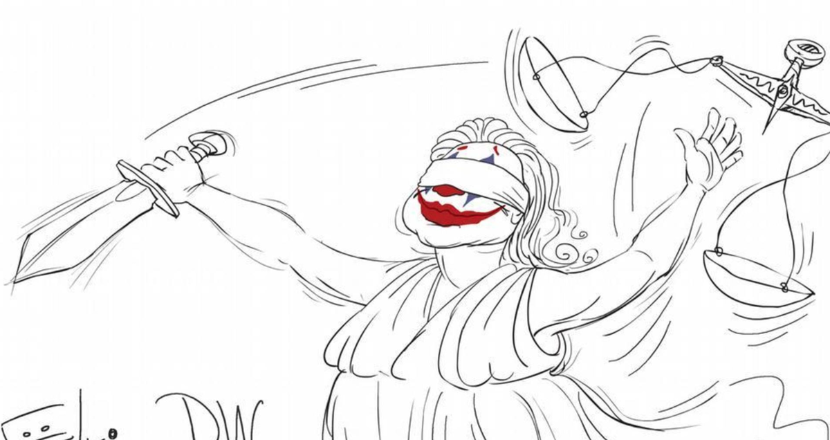 Правосудие карикатура иноагента Елкина 