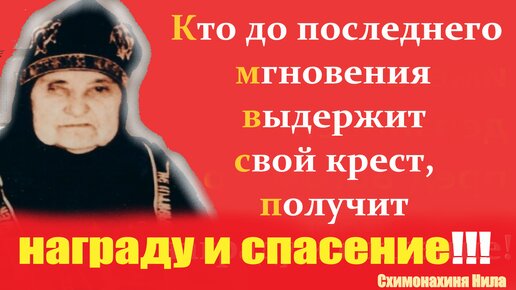 ЦЕЛЫЙ ДЕНЬ она принимала людей, которые приходили к ней со своими бедами. Матушка Нила