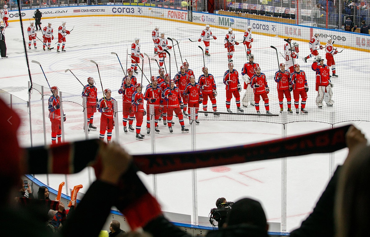 Московские армейцы сложили с себя полномочия чемпионов КХЛ. Фото: ПХК ЦСКА