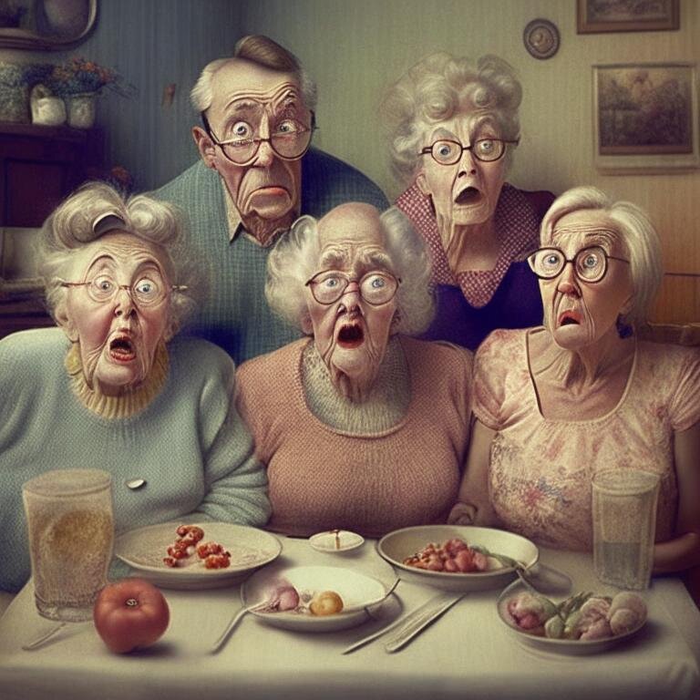 фото сгенерировано Russian DALL-E. Так Кандинский увидел реакцию моих предков на моё блогерство))).