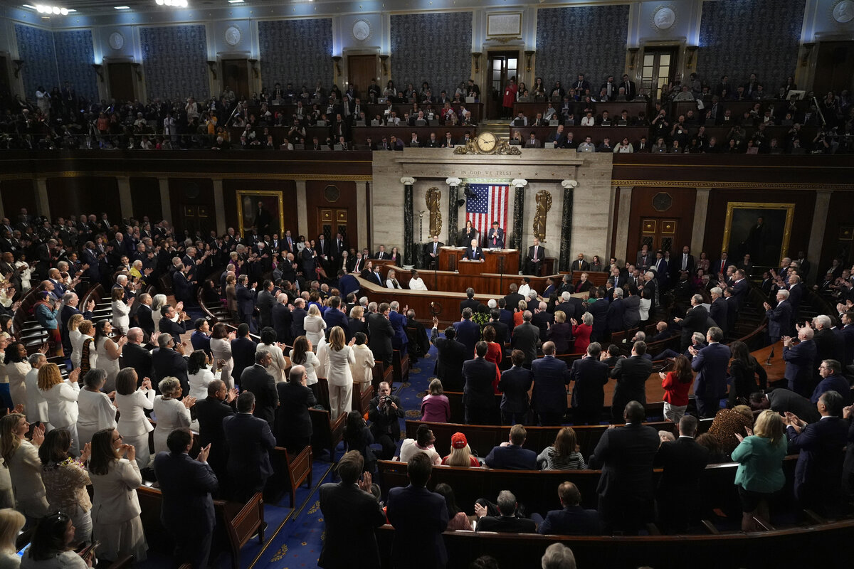     Выступление Джо Байдена в конгрессе США / AP / Andrew Harnik
