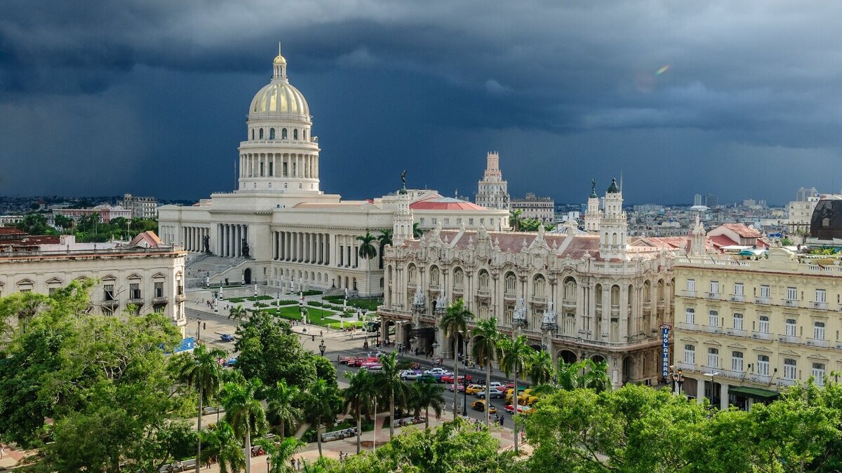 Столица Кубы Гавана с высоты птичьего полета