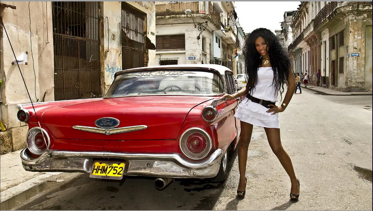 Вот такие горячие красотки есть на Кубе!