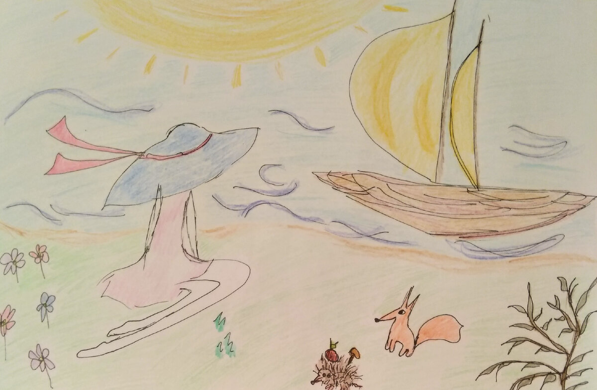 Девушка на берегу