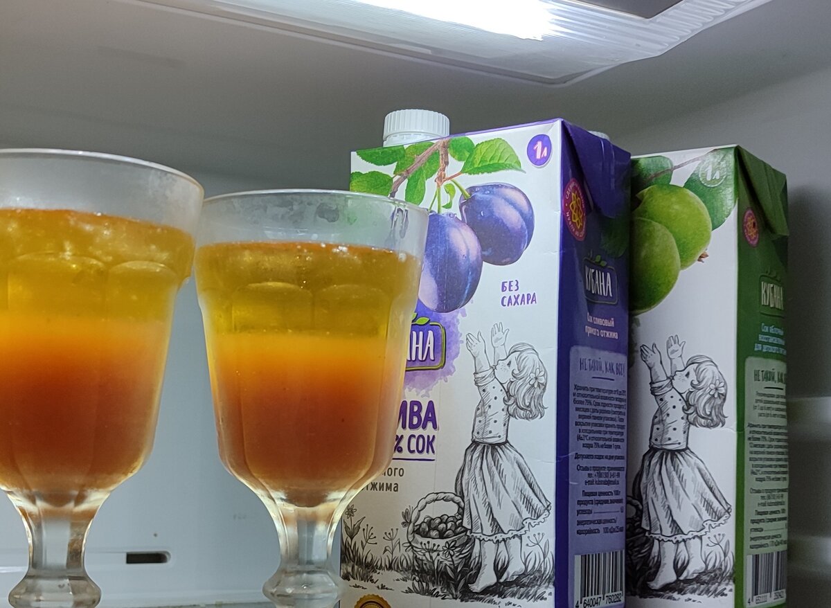 Такой сок продается в Магните, фирма Кубана