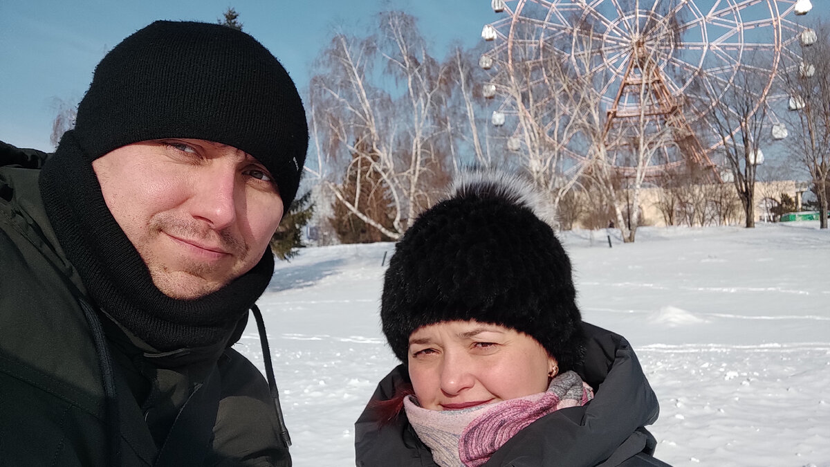 Колесо обозрения на набережной р.Обь