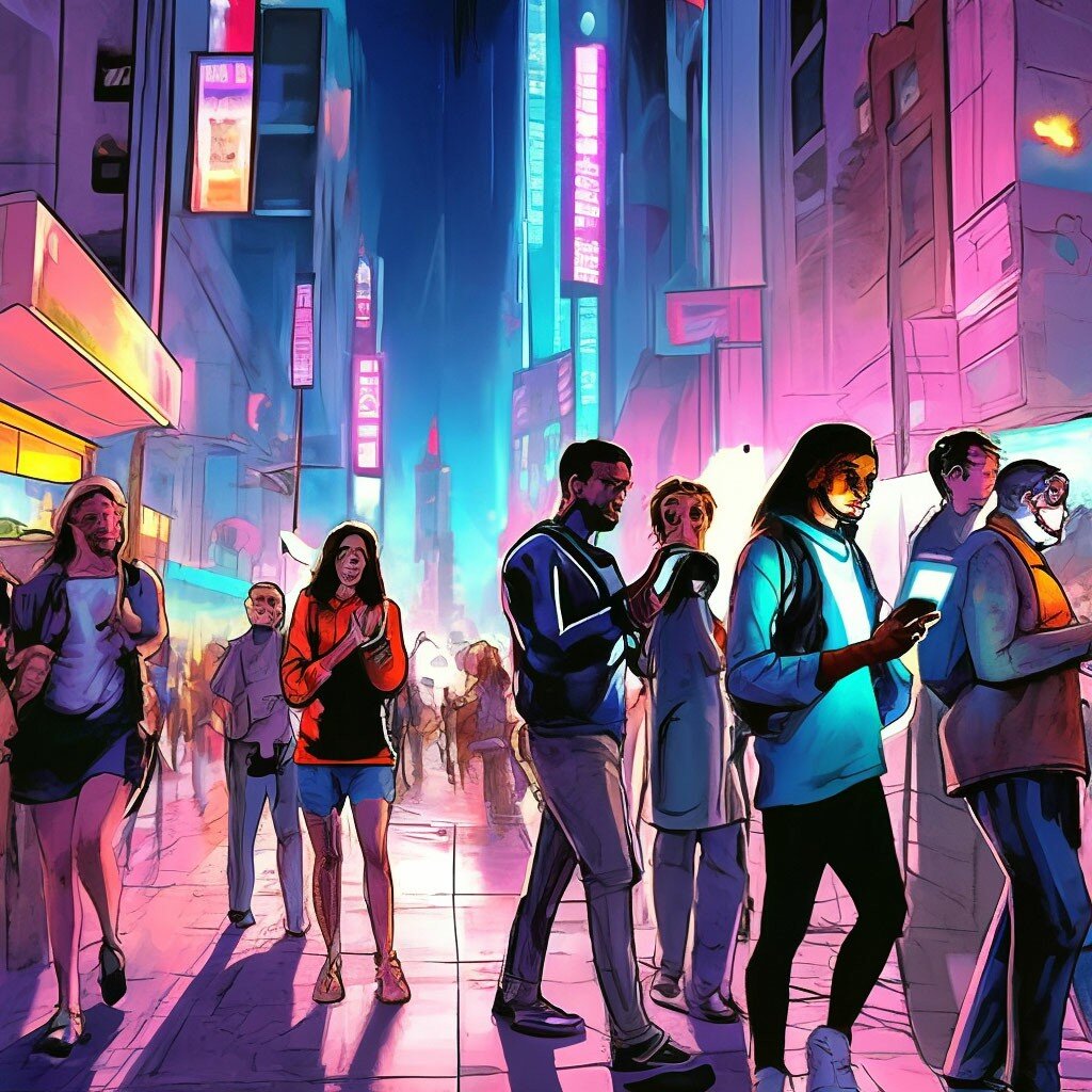 Обычная картина. "Люди идут по свету, им вроде не много надо" 