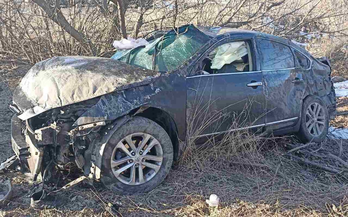 Водитель Nissan в смертельном ДТП врезался в здание и слетел в кювет в  Воронежской области | Горком36 | Воронеж | Дзен