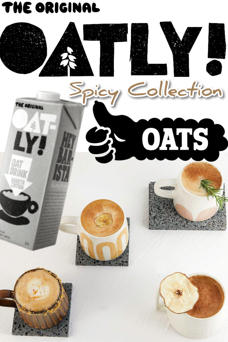 Осенняя коллекция креативных кофейных напитков от Oatly со специями