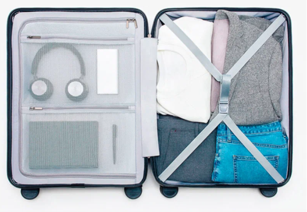 It's good when a suitcase has an internal cross-strap that secures things and prevents them from moving freely around the suitcase or falling out if the suitcase accidentally opens. Source: Yandex Market