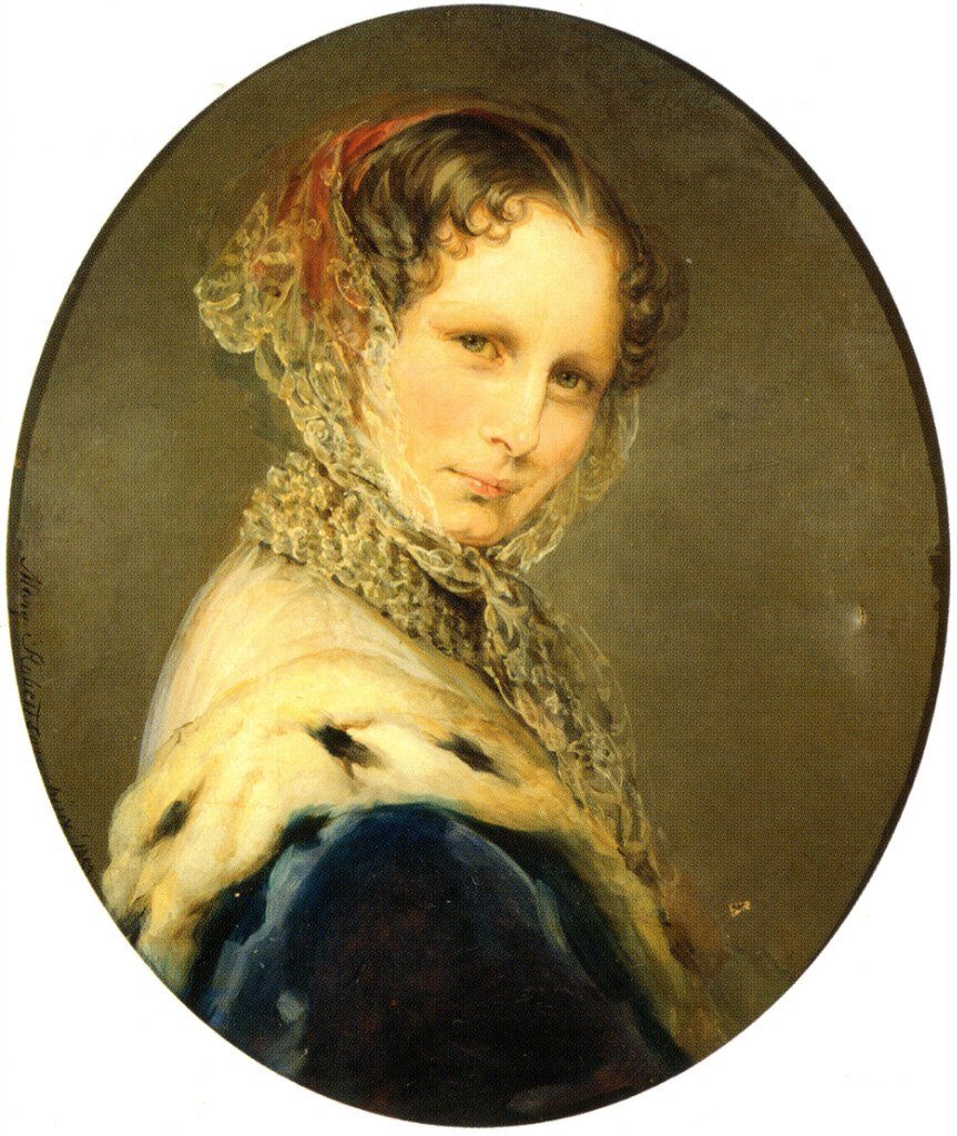 Портрет императрицы Александры Фёдоровны. 1853 год. Художник Мария Робертсон. Государственный музей истории Санкт-Петербурга