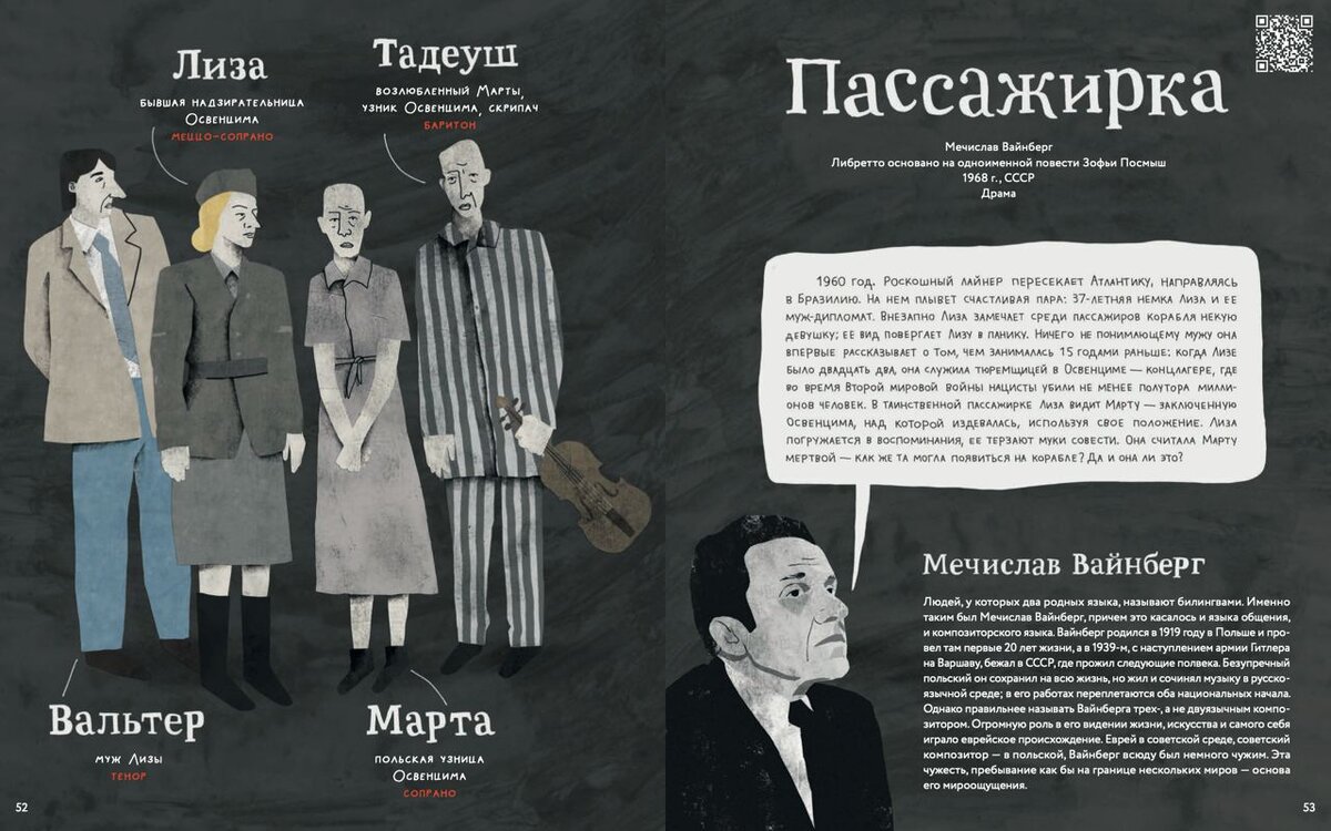 Ляля Кандаурова. Оперы и призраки. Страшные истории в буквах и картинках (Альпина.Дети, 2024). Иллюстрации Ляли Булановой.