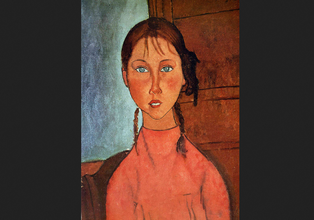 Амедео Модильяни. "Девочка с косичками"