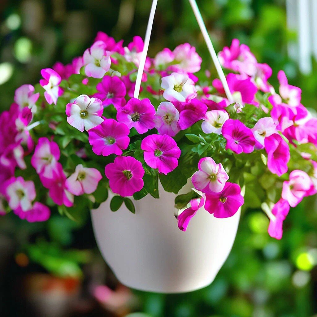 Петуния ампельная, смесь. Работа автора в нейросети