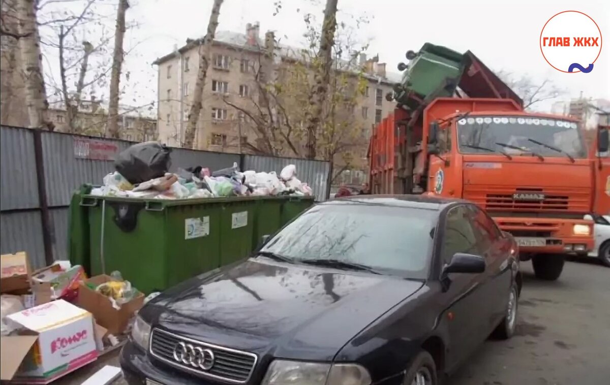 За парковку возле мусорных баков во дворах Подмосковья оштрафовано 169  водителей | ГЛАВЖКХ.РФ | Дзен