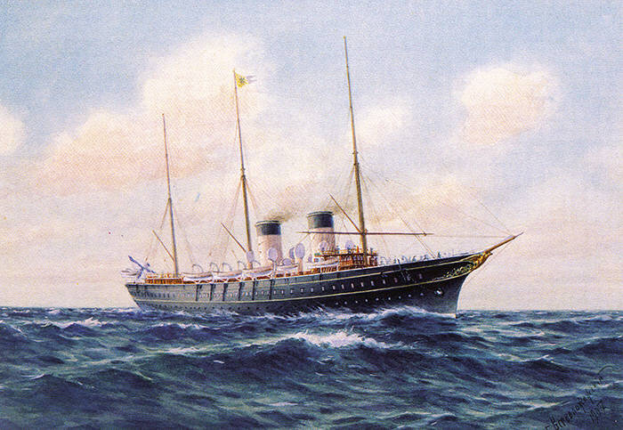 1894, 10 марта (26 февраля) по старому стилю: В Копенгагене на судостроительной верфи «Бурмейстср ог Вайн» состоялась торжественная закладка императорской яхты «Штандарт».