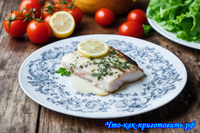 Жареная навага под соусом тартар