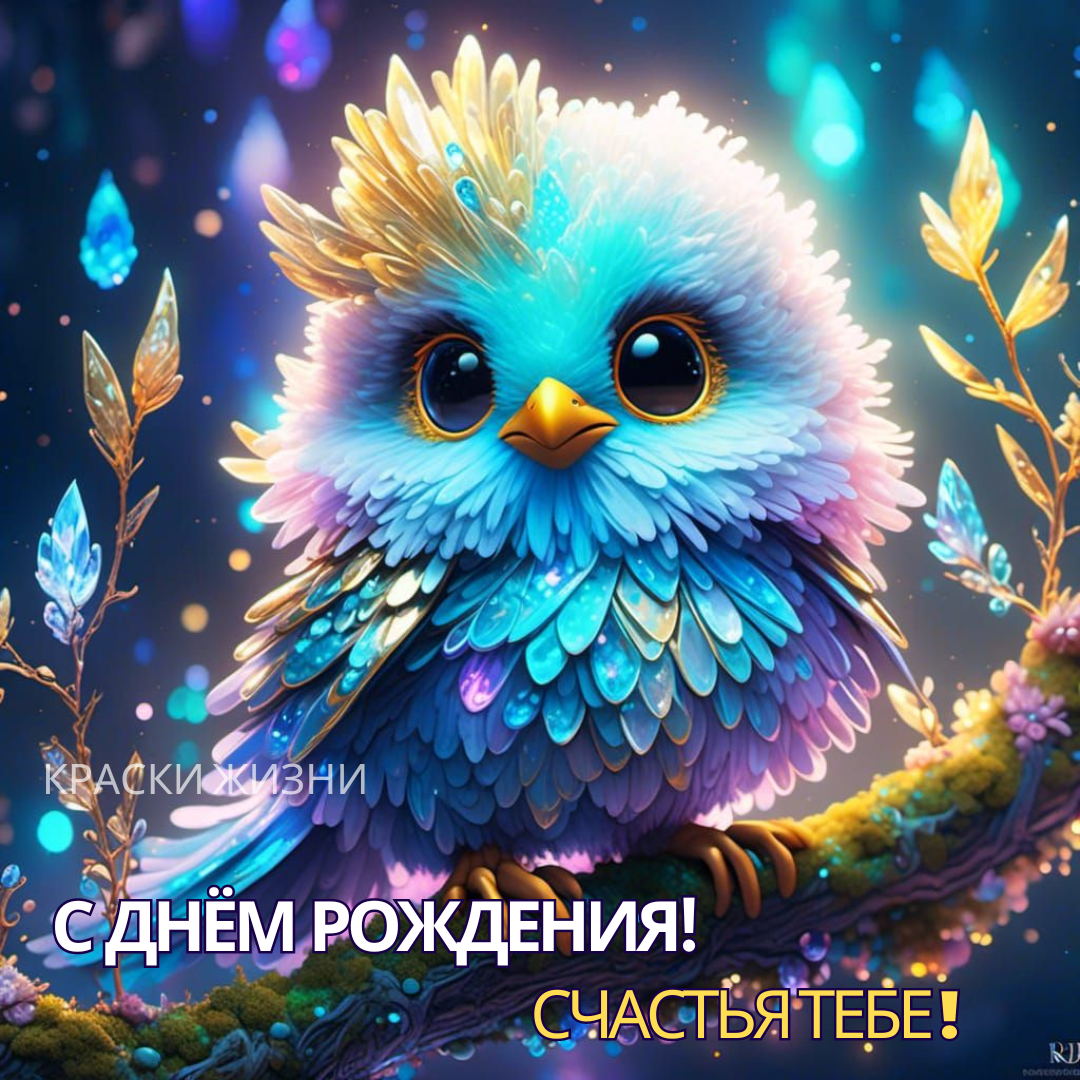 Открытка деревянная С Днем Рождения сова | AliExpress