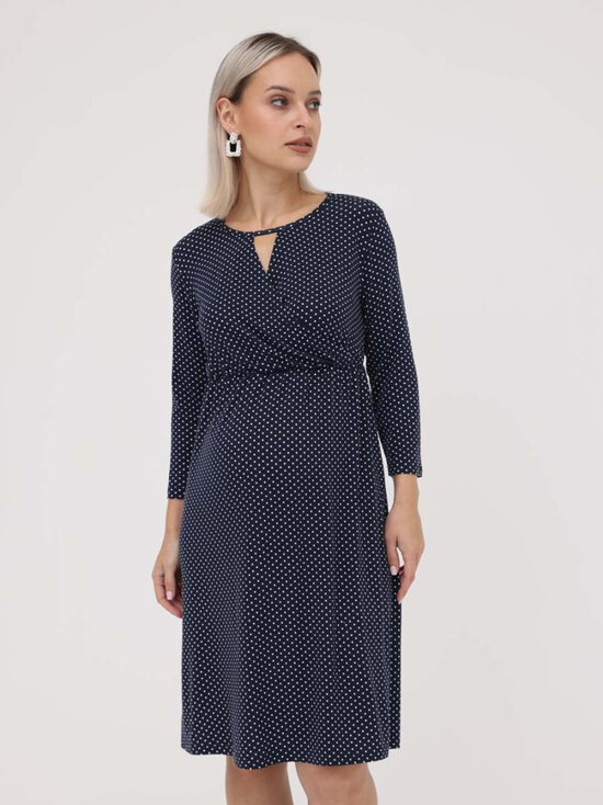 Платье для беременных и кормящих из приятного к телу вискозного полотна. 1-НМ 51409 Платье женское для беременных и кормящих женщин