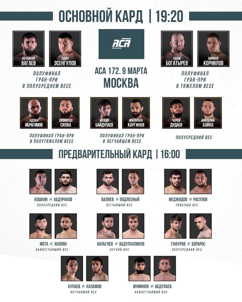 Кард турнира aca 176 в уфе. Aca 147 кард. Аса 185 полный кард участников. Аса 185 полный кард участников. Aca мма.