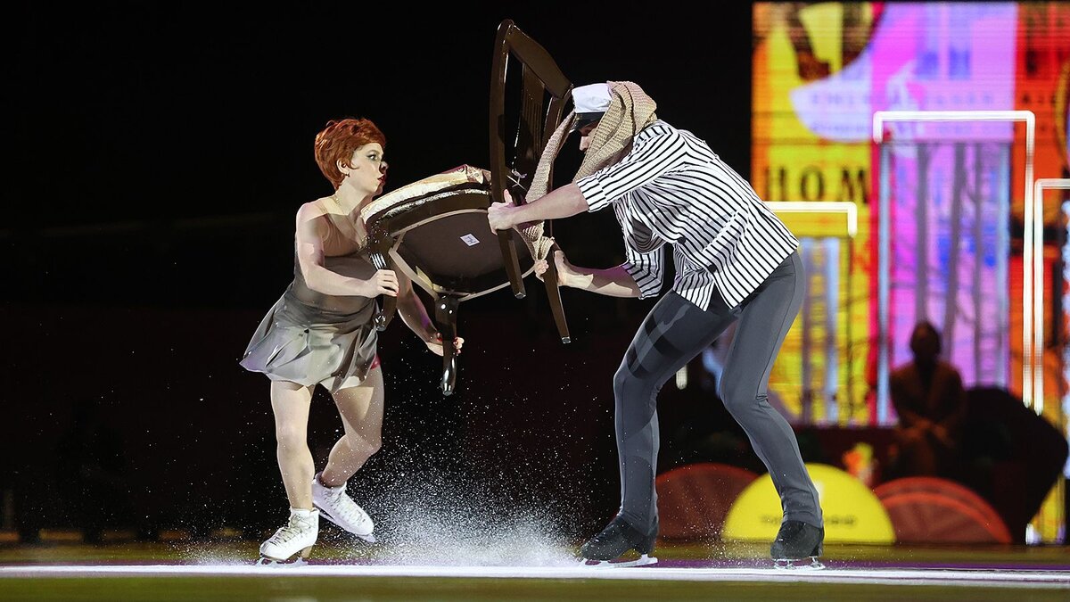 Анастасия Мишина и Александр Галлямов на турнире "Русский вызов -2024"