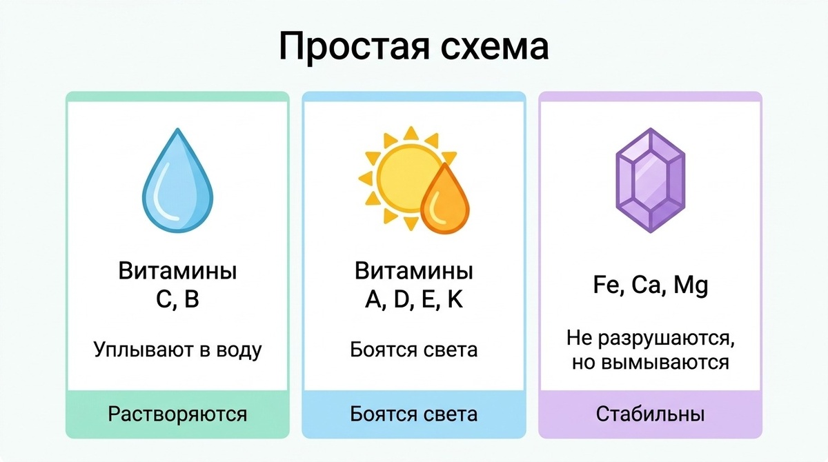 витамины против минералов