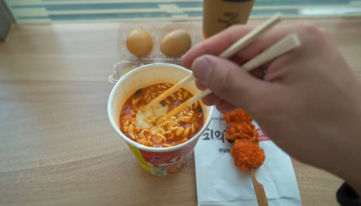 Мой завтрак в 7-Eleven.