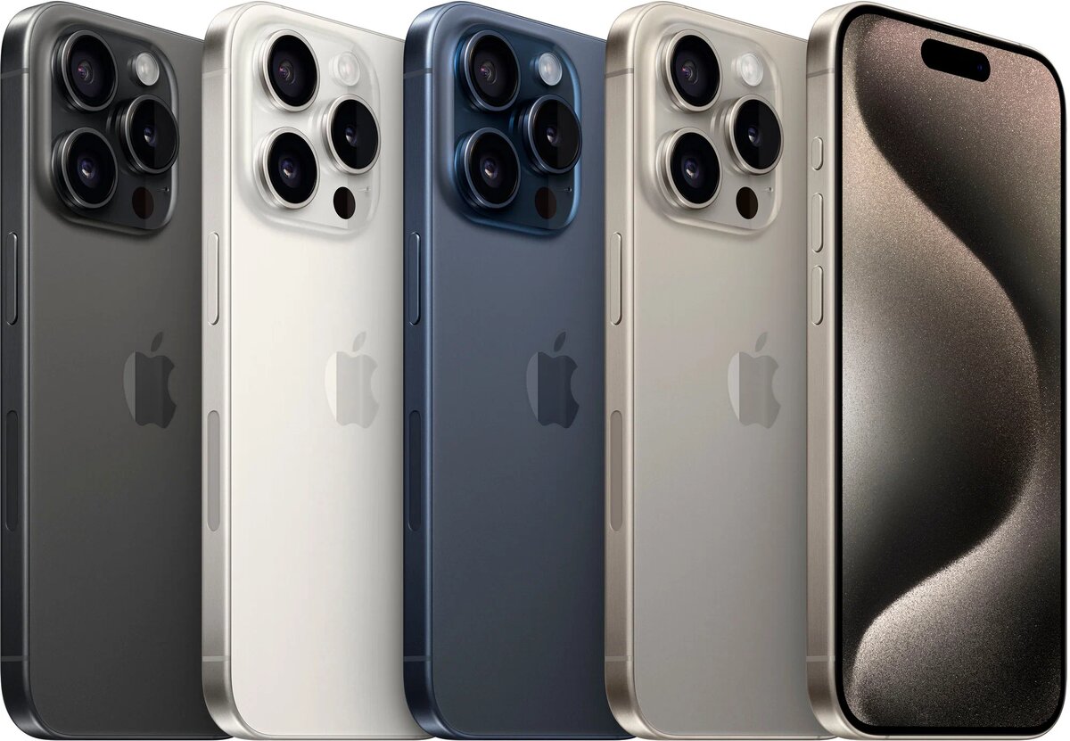 Дизайн и цвет смартфона Apple iPhone 15 Pro