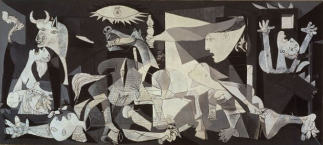 Пабло Пикассо Герника. 1937
Guernica
Холст, масло. 349 × 776 см
Музей королевы Софии, Мадрид