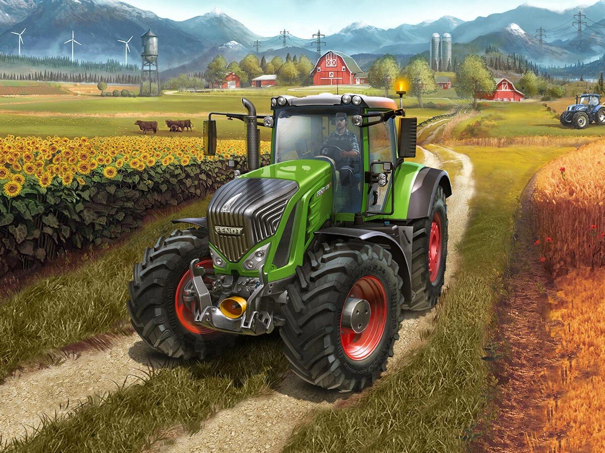 Игра farming simulator трактора