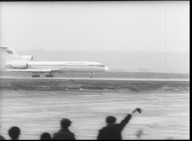 Один из первых взлётов Ту-154А в 1974 году. Фото из архива авиапредприятия