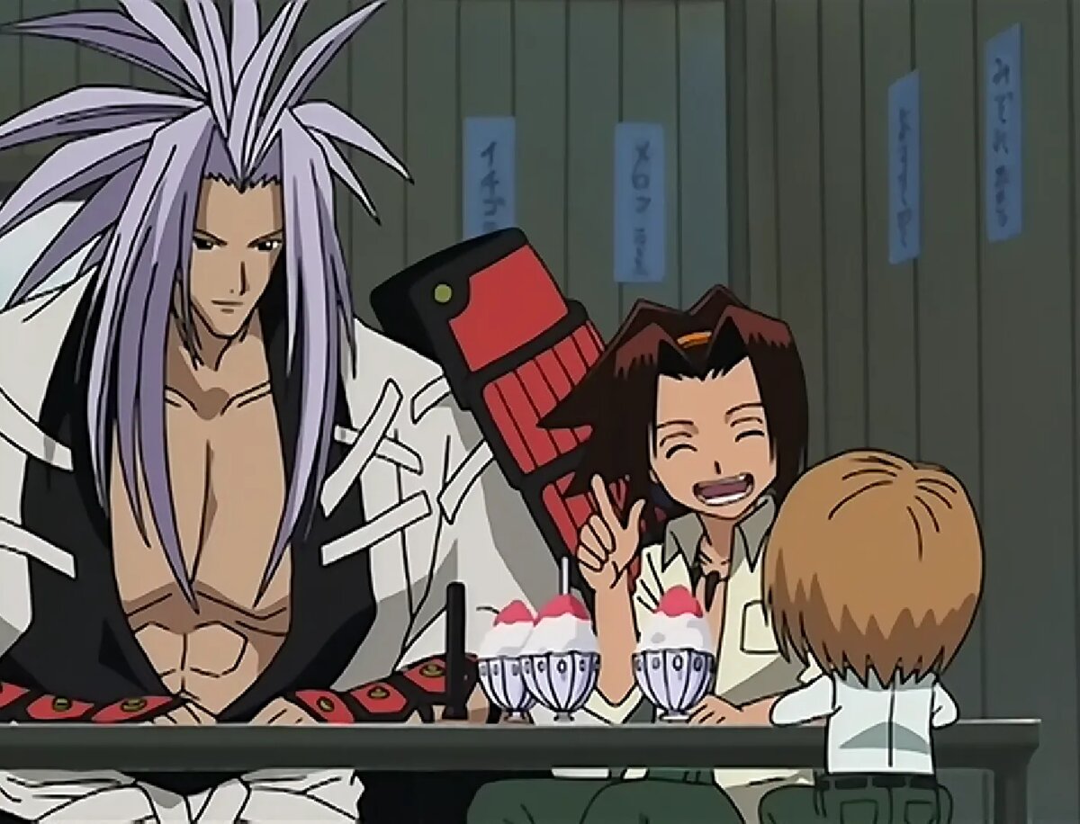 Кадр из аниме «Шаман Кинг»   📷