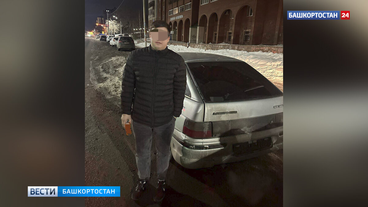    В Уфе сотрудники ДПС повторно поймали 18-летнего парня, который катался на машине без прав