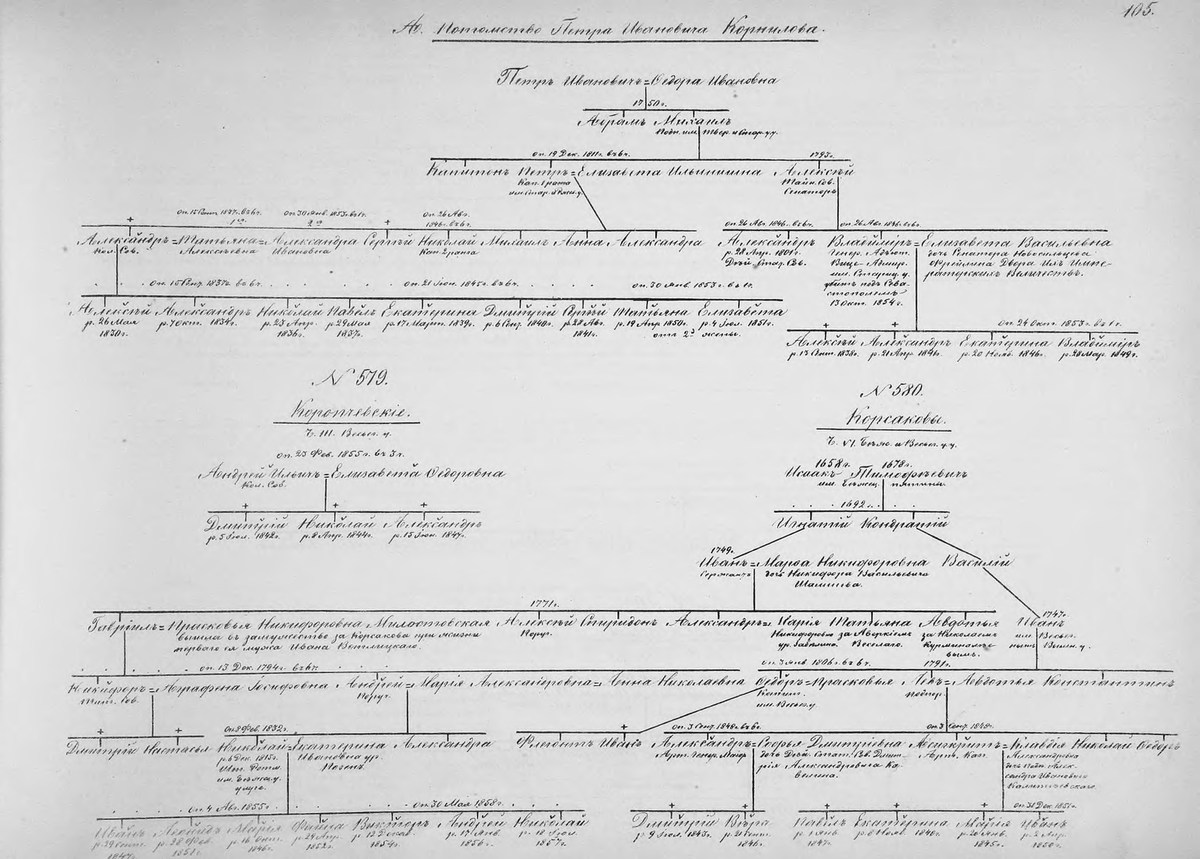 Пример родословной схемы. Фото из интернета