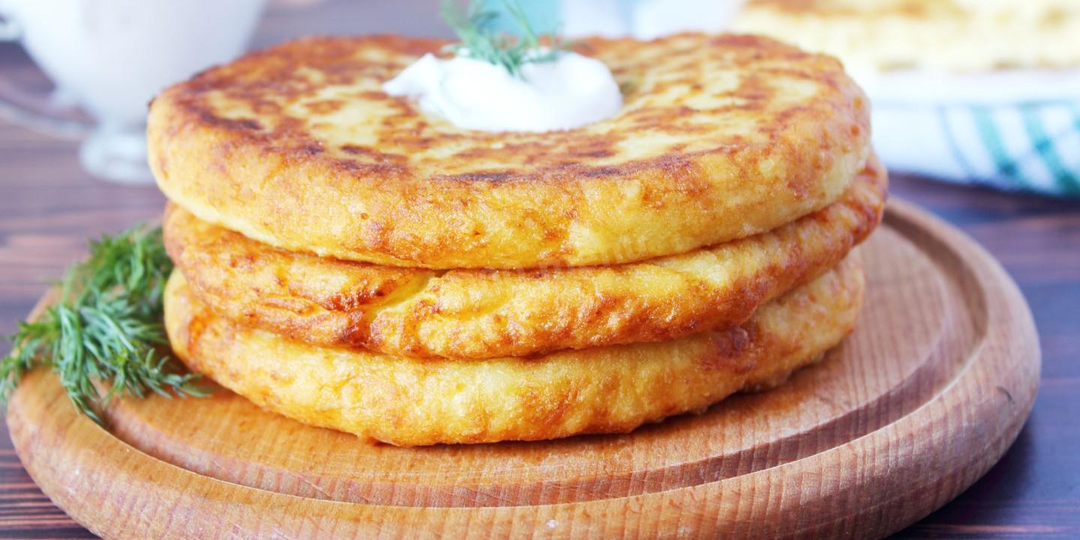 Картофельные лепёшки, жаренные на сковороде
